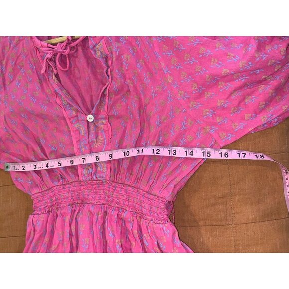 Cleobella Demi Boho Mini Dress in Ditzy Mix Block Print Size Small Women - Picture 8 of 11